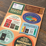 TRAVELER'S Diary 2027 Themed Sticker Sheets Showing Different Sticker Designs