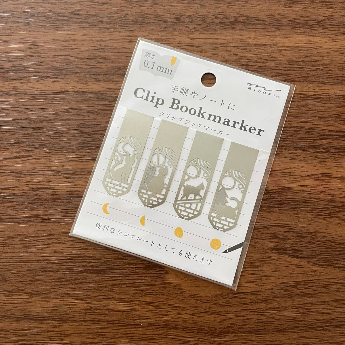 Midori Clip Bookmark Cats