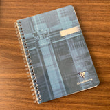 Clairefontaine Wirebound Notebooks (Grid/Lined Variants) Grey Blue Cover