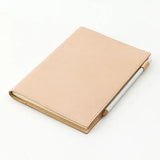 MD Product Goat Leather Cover A5 Leather Cover with Pencil
