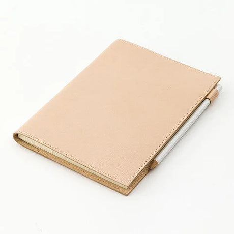 MD Product Goat Leather Cover A5 Leather Cover with Pencil