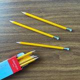 Caran d'Ache HB School Pencils with Eraser on Table