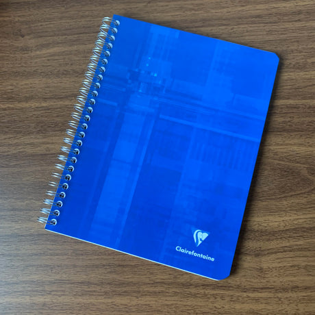 Clairefontaine Wirebound Notebooks (French-Ruled Blue Cover)
