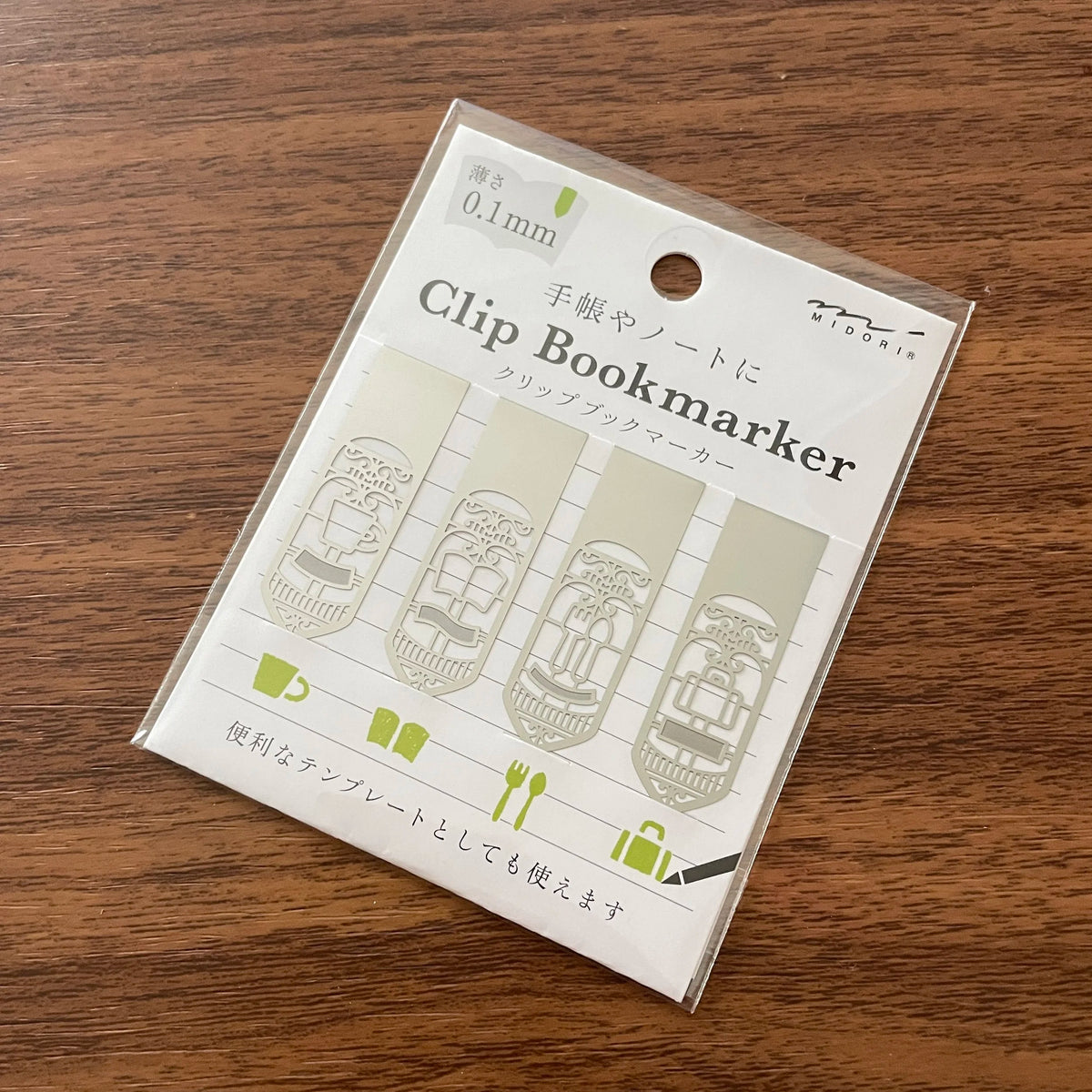  Midori Clip Bookmark Travel