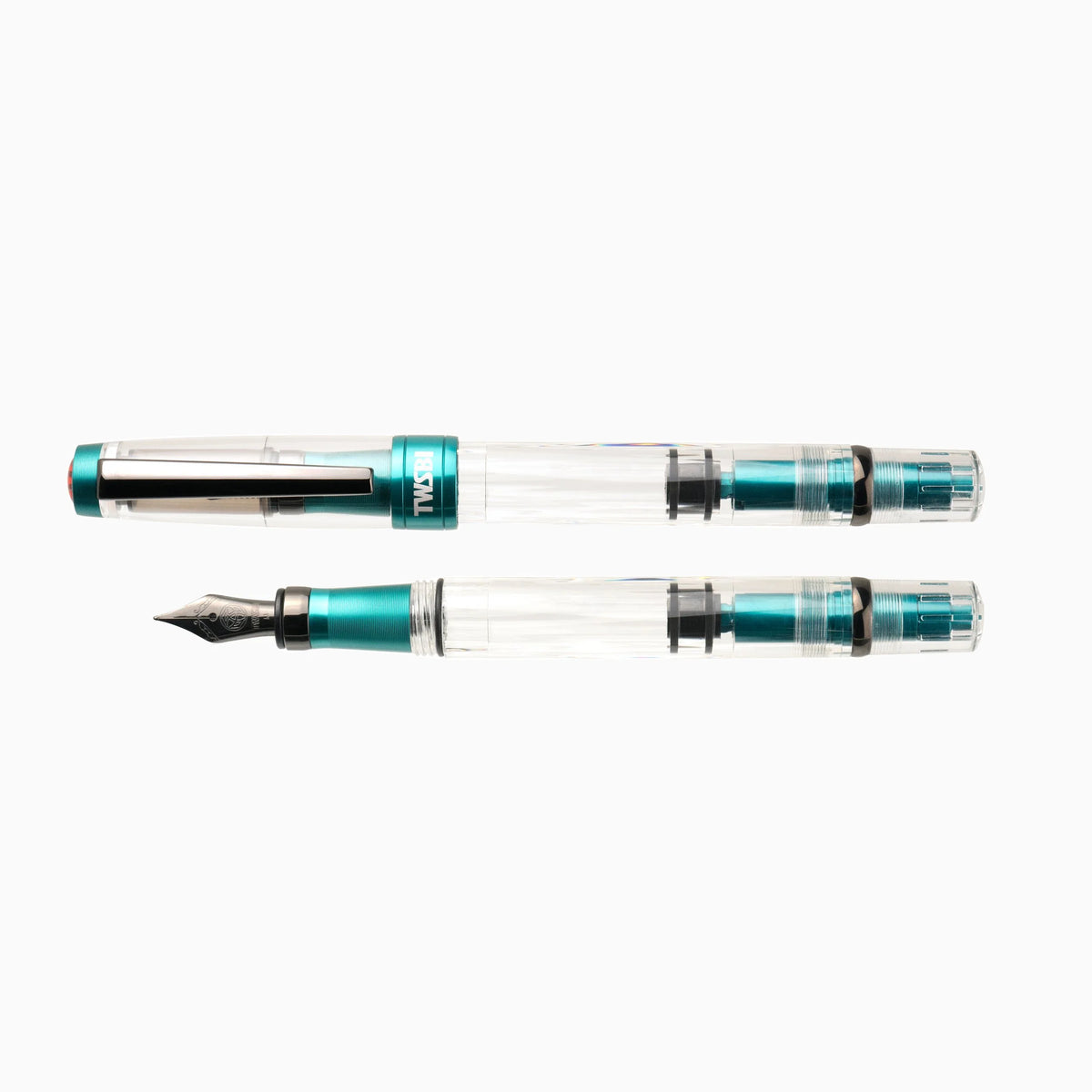 TWSBI Diamond 580 Caribbean Blue + Onyx Capped vs Uncapped