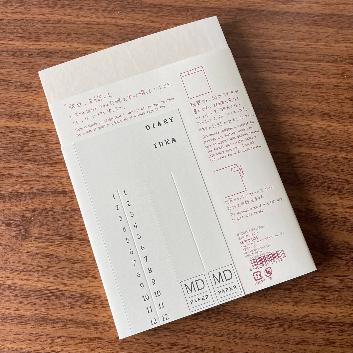 MD Product Notebook Journal A5 with Frames Reverse with Stickers