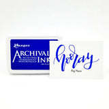 Ranger Ink Archival Ink Pads in "Big Plans" Bright Blue Ink