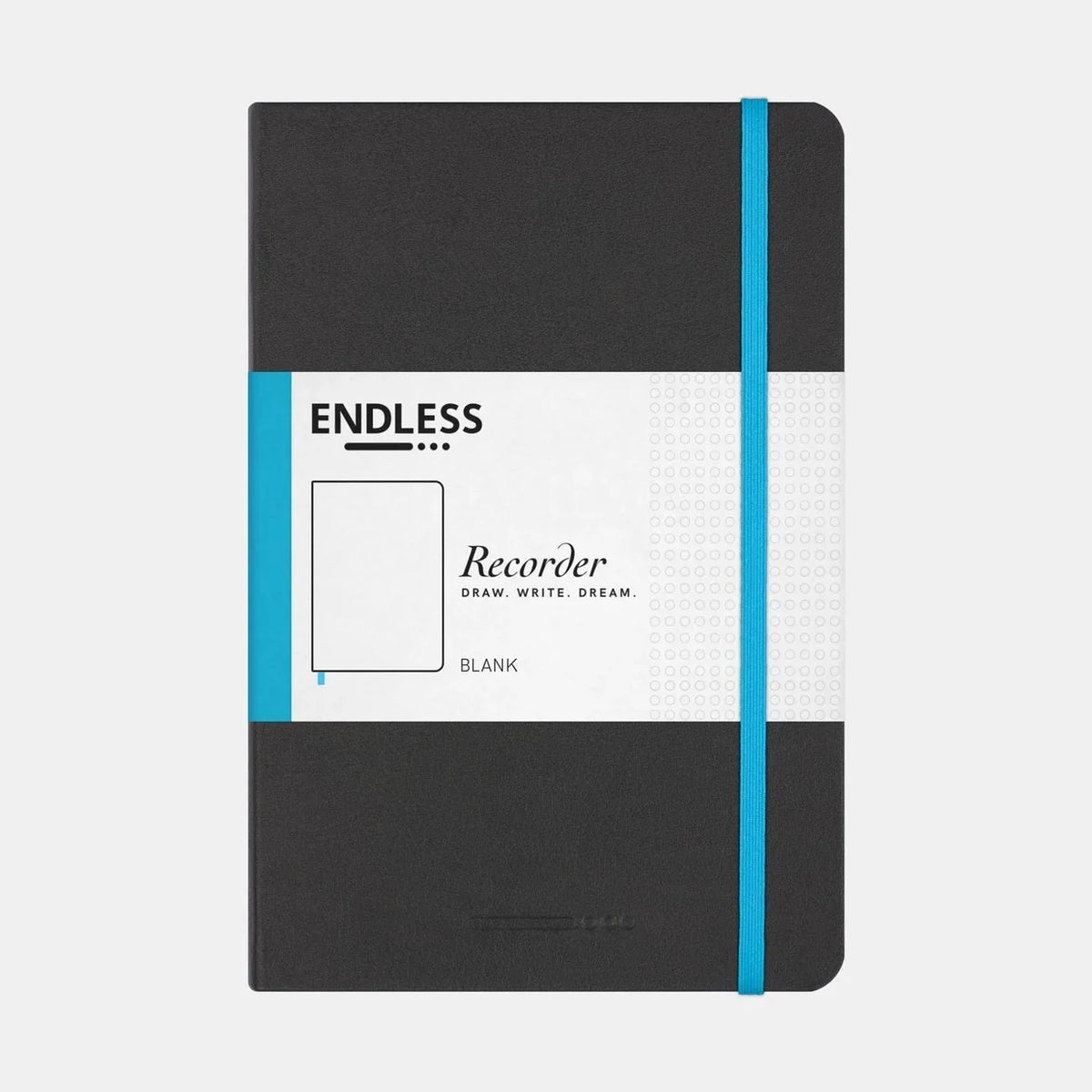 Endless Recorder A5 Notebook Black Cover Blank