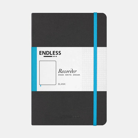 Endless Recorder A5 Notebook Black Cover Blank