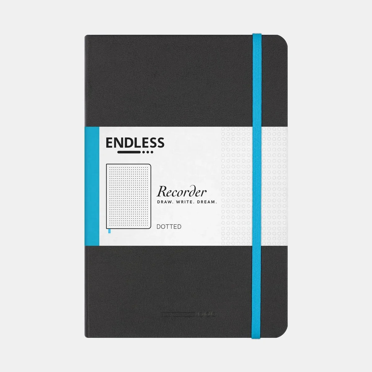 Endless Recorder A5 Notebook Black Cover Dot