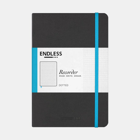 Endless Recorder A5 Notebook Black Cover Dot