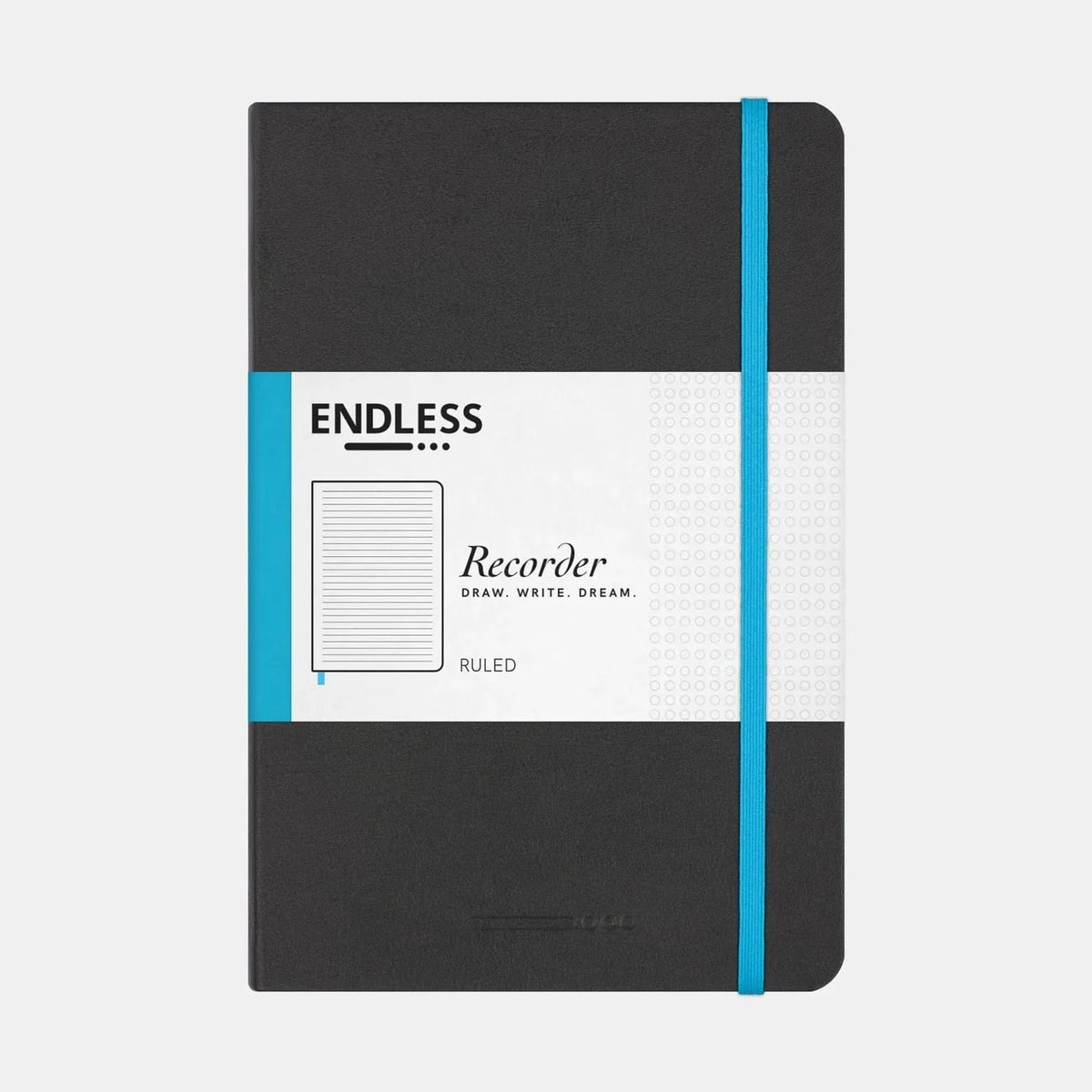 Endless Recorder A5 Notebook Black Cover Lined
