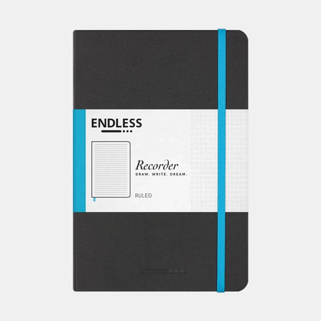 Endless Recorder A5 Notebook Black Cover Lined