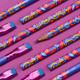 Blackwing Frida Kahlo Pencil showing floral Design and Sharpened points