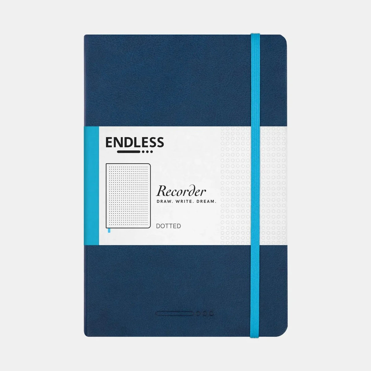 Endless Recorder A5 Notebook Cover Blue Dot