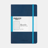 Endless Recorder A5 Notebook Cover Blue Dot