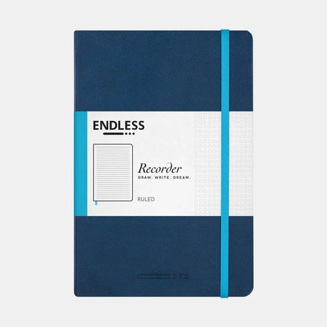 Endless Recorder A5 Notebook Cover Blue Lined