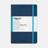 Endless Recorder A5 Notebook Cover Blue Grid