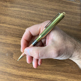 TRAVELER'S Company Brass Bullet Pencil Posted In-Hand