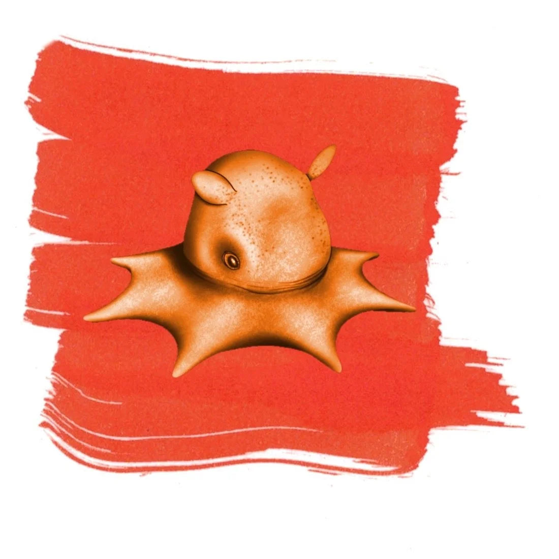 Anderillium Ink Cephalopod Flapjack Octopus Orange