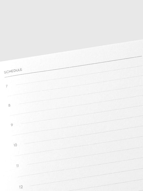 Cloth & Paper Pocket Plus Notebooks Daily Schedule Layout