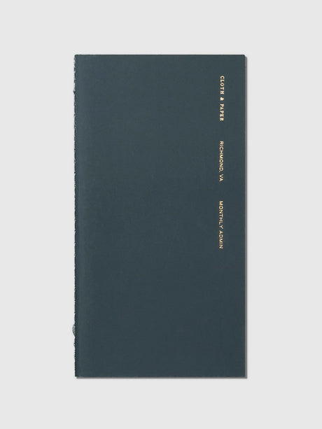 Cloth & Paper Pocket Plus Notebooks Monthly Admin