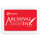 Ranger Ink Archival Ink Pads in Cayenne Bright Red Ink