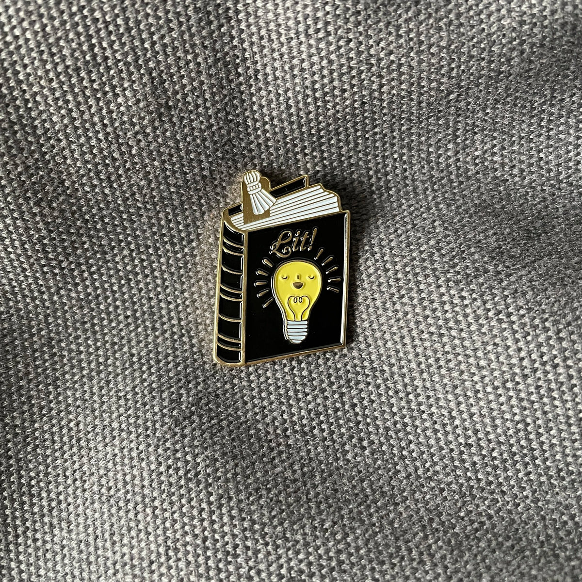 Lit! Book Cover Enamel Lapel Pins