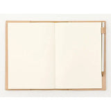 MD Product Goat Leather Cover A5 Open