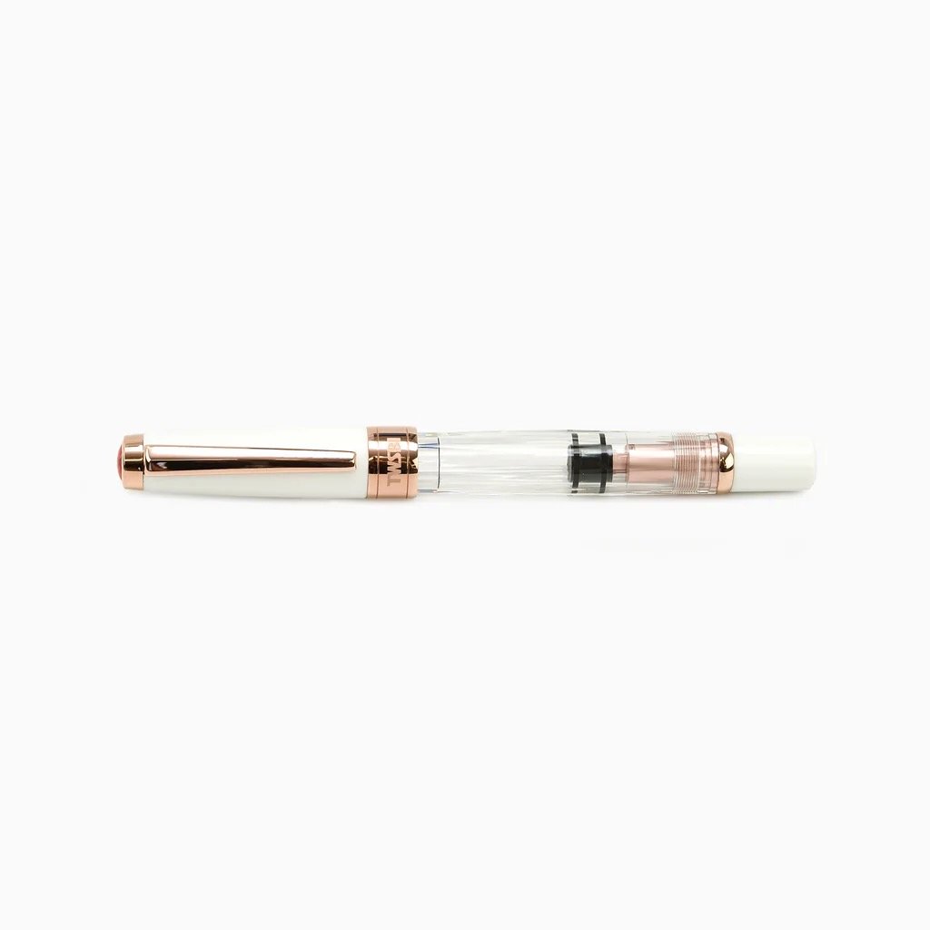 TWSBI Diamond 580 White RG II Fountain Pen Capped