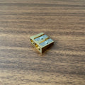 M+R Brass Pencil Sharpener / Wedge (Two-Hole)