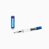 TWSBI Transparent Blue ECO Fountain Pen Uncapped