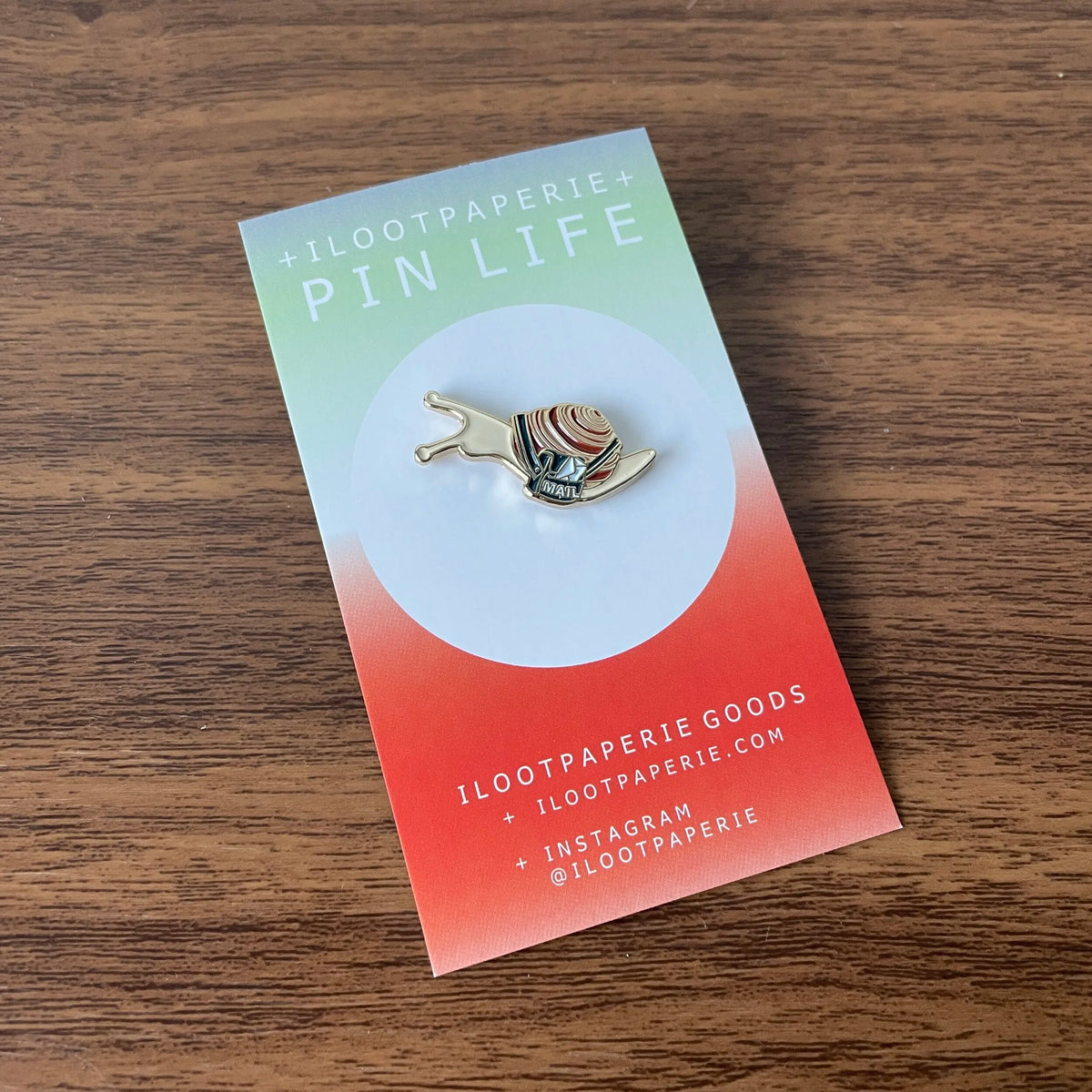 Snail Mail Love Enamel Lapel Pin