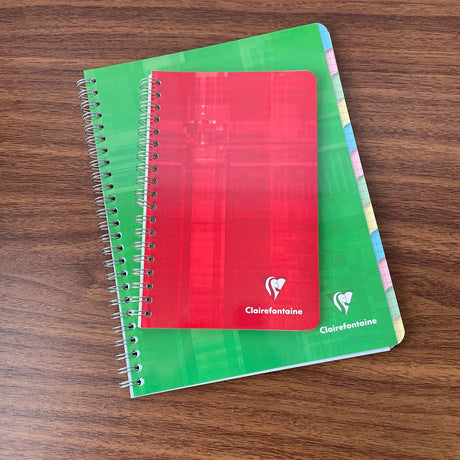 Clairefontaine Multi-Subject Notebook Large and Small Sizes Compared