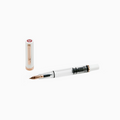 TWSBI White and Rose Gold Fountain pen unposted on a white background