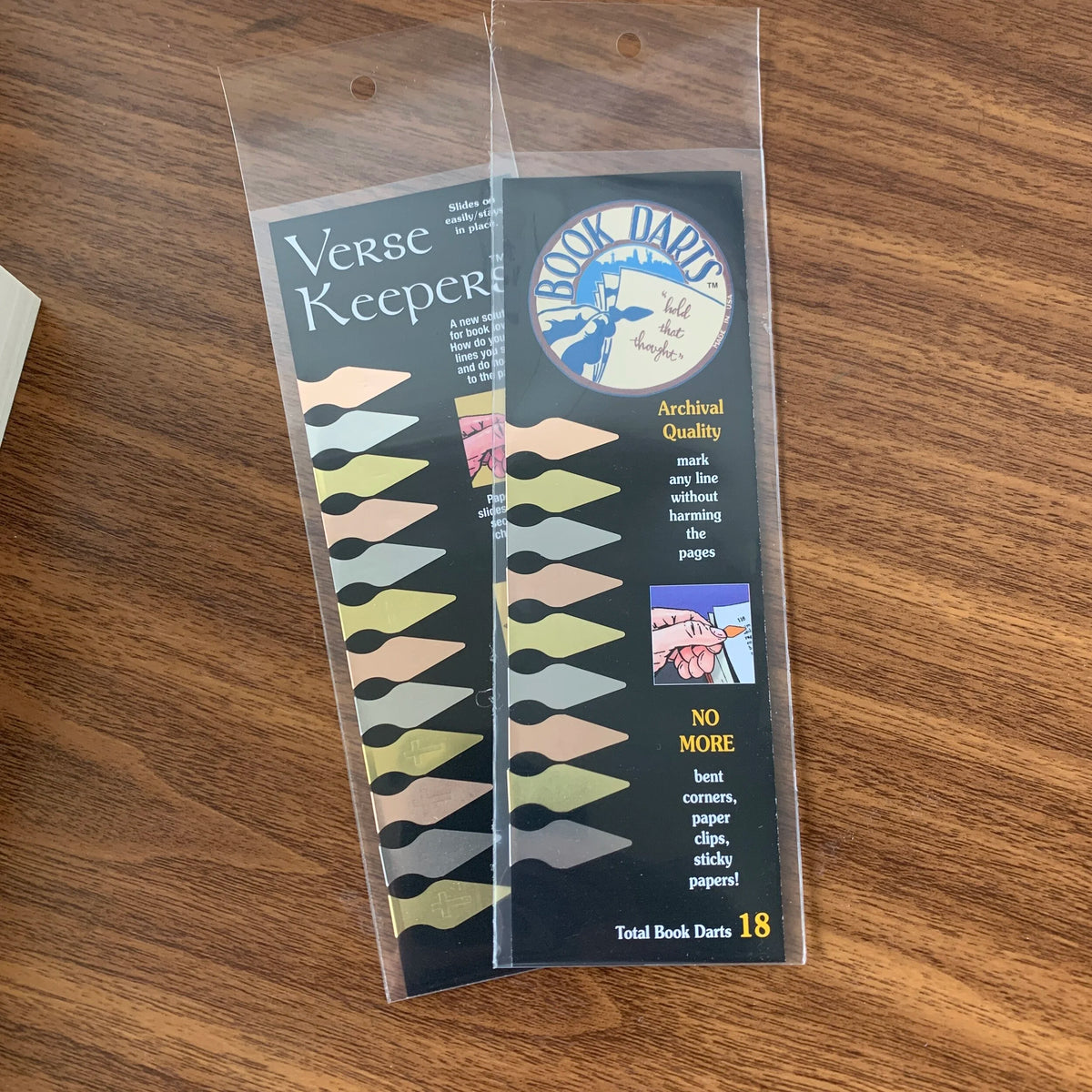 Book Darts Bookmark Sleeve