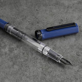 TWSBI Slate Blue + Onyx Fountain Pen