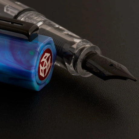 TWSBI Cosmo Blue Resin with Onyx Clip and Nib accent