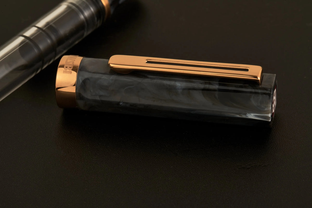 TWSBI ECO Black Marble + Bronze Cap with Bronze Trim