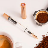 TWSBI ECO Caffe Bronze Fountain Pen with ground espresso 
