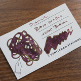 Diamine Inkvent Purple Edition Bottle Bah Humbug Swatch