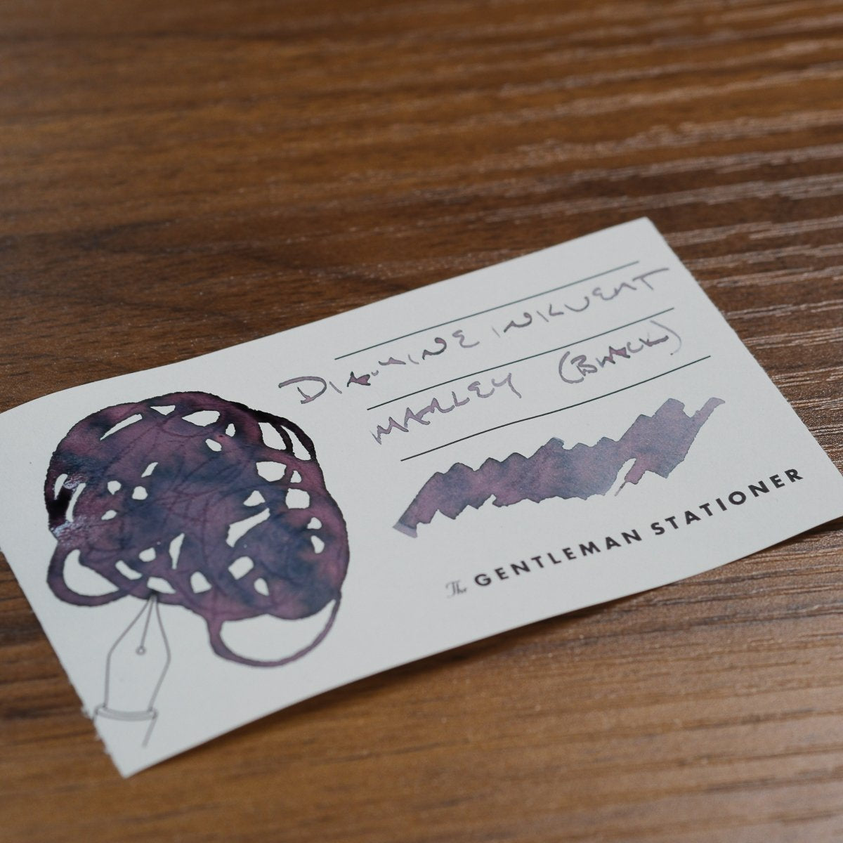 Diamine Inkvent Black Edition 2025 Swatch 