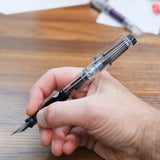 Pilot Custom Heritage 92 Demonstrator Fountain Pen with Cap Posted on Desk