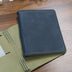 Roterfaden Taschenbegleiter SO_26 A5 Smoke Blue and Green Suede