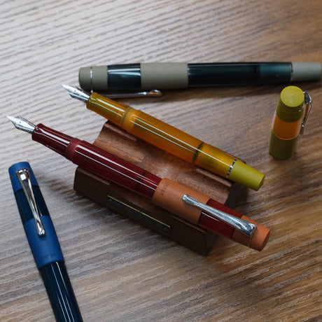 Opus 88 Koloro Ebonite Fountain Pens Capped vs Uncapped