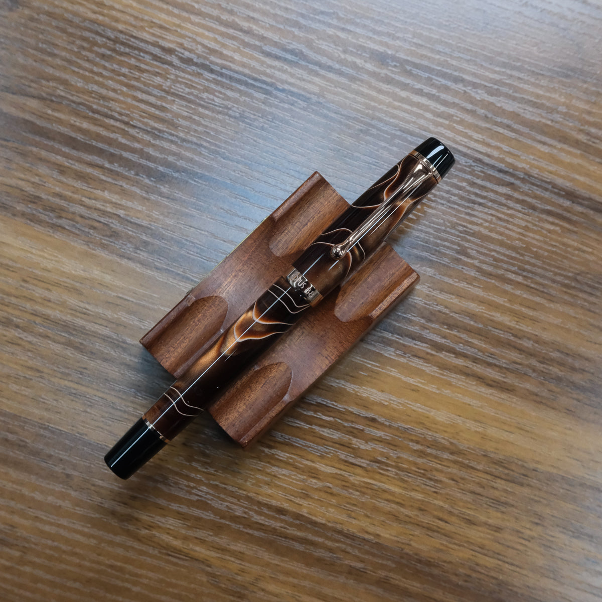 Opus 88 Harmony Fountain Pen Brown Acrylic Capped