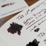 TGS Tono & Lims 12th Anniversary Classic Burgundy Ink Swatch
