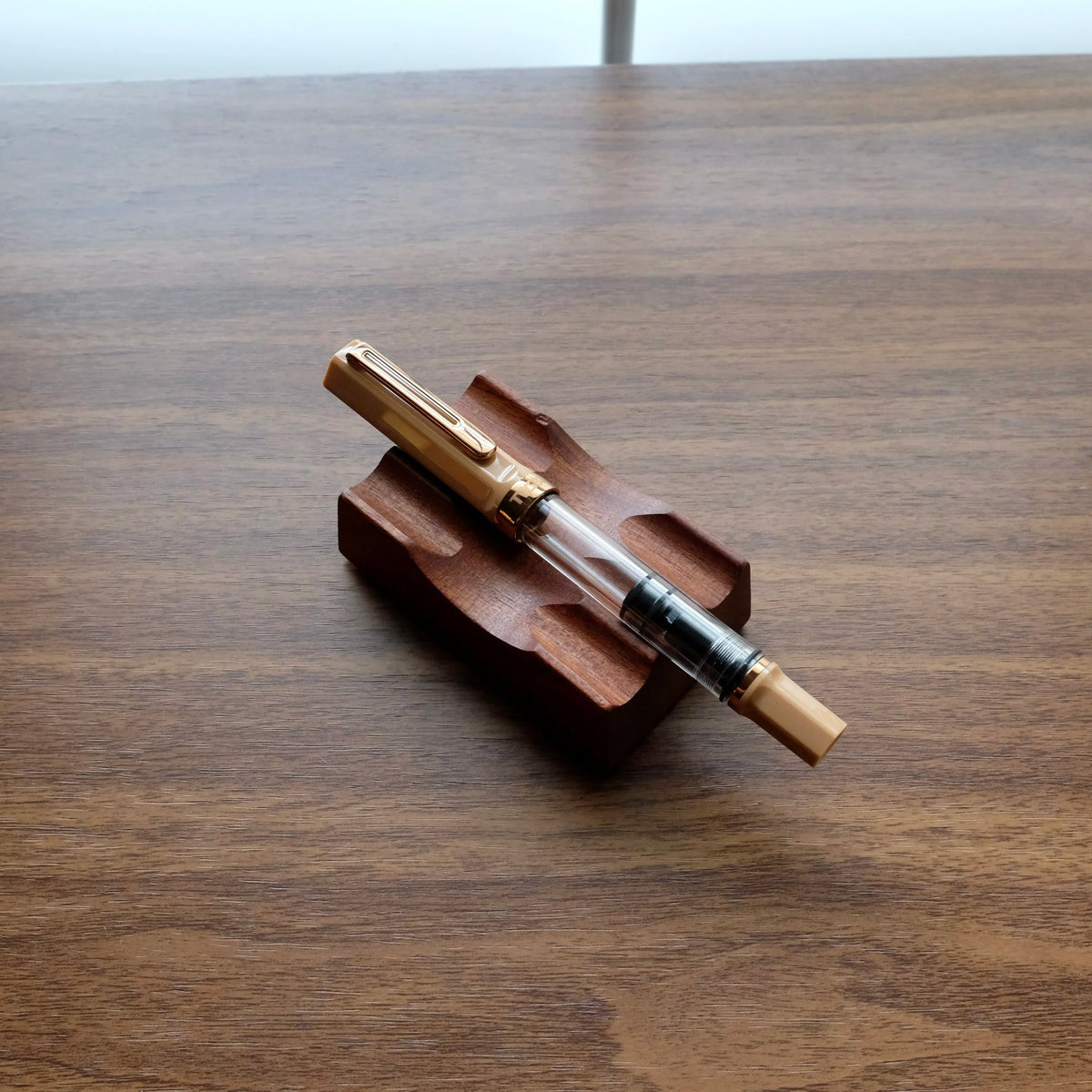 TWSBI ECO Caffe Bronze Fountain Pen on Pen Rest