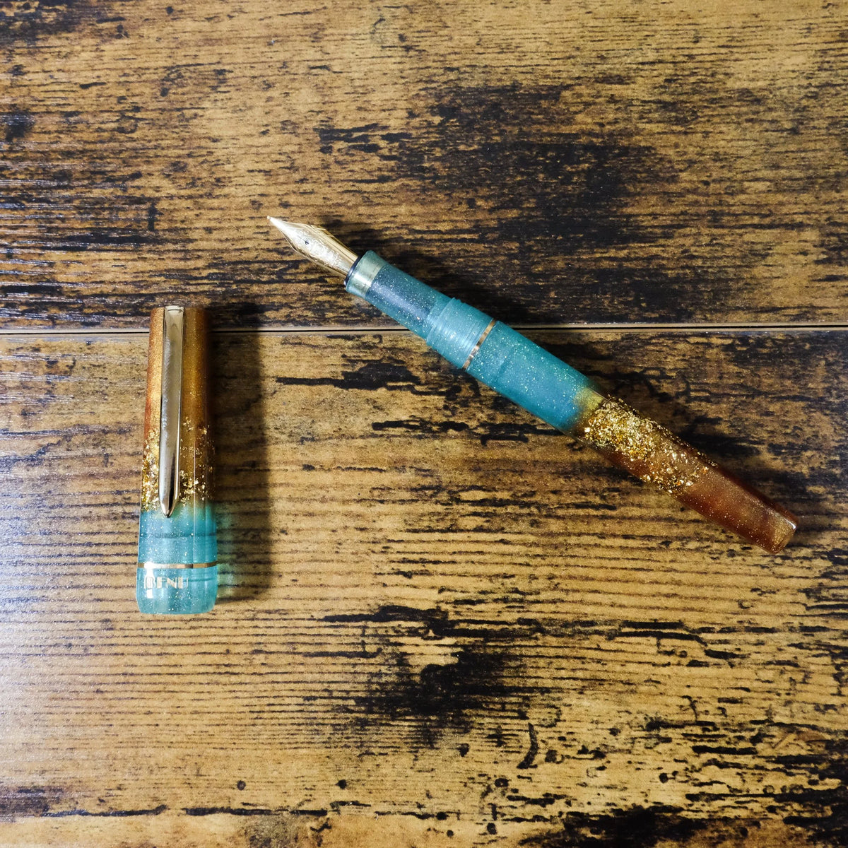 Benu Haute Fountain Pen Lush Uncapped