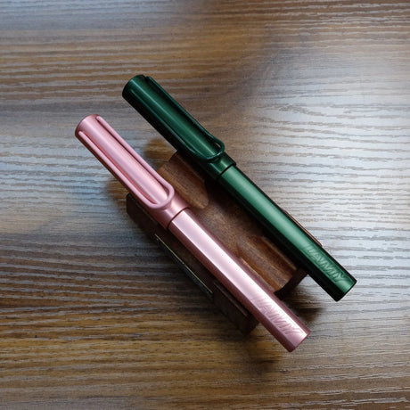 Lamy AL-Star Pine and Flamingo Rollerball Pens